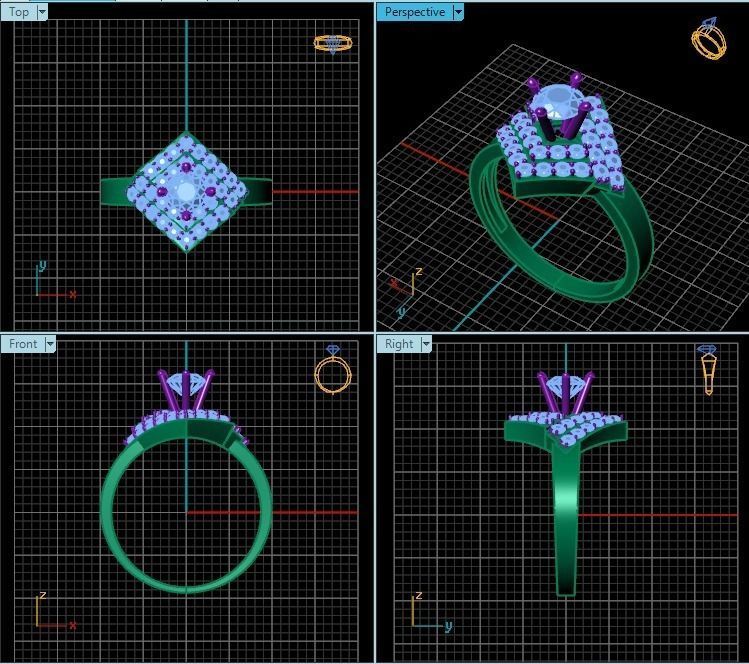 Ring T00479 3D print model_2