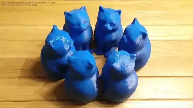 MakerBot Digitizer LaserCat - Layer thickness tests