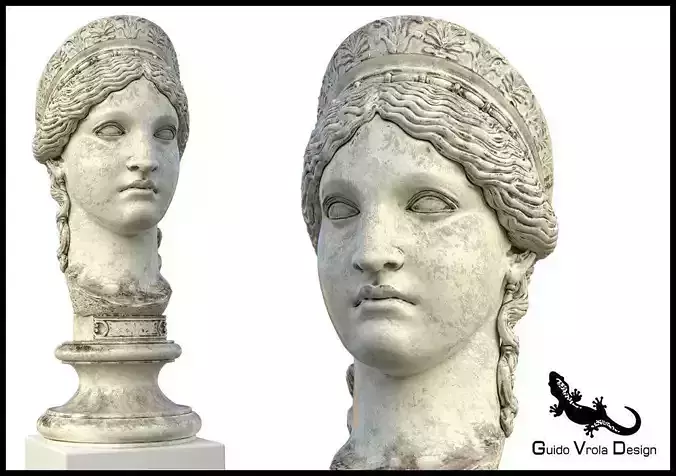 Old Bust of Hera 3D model