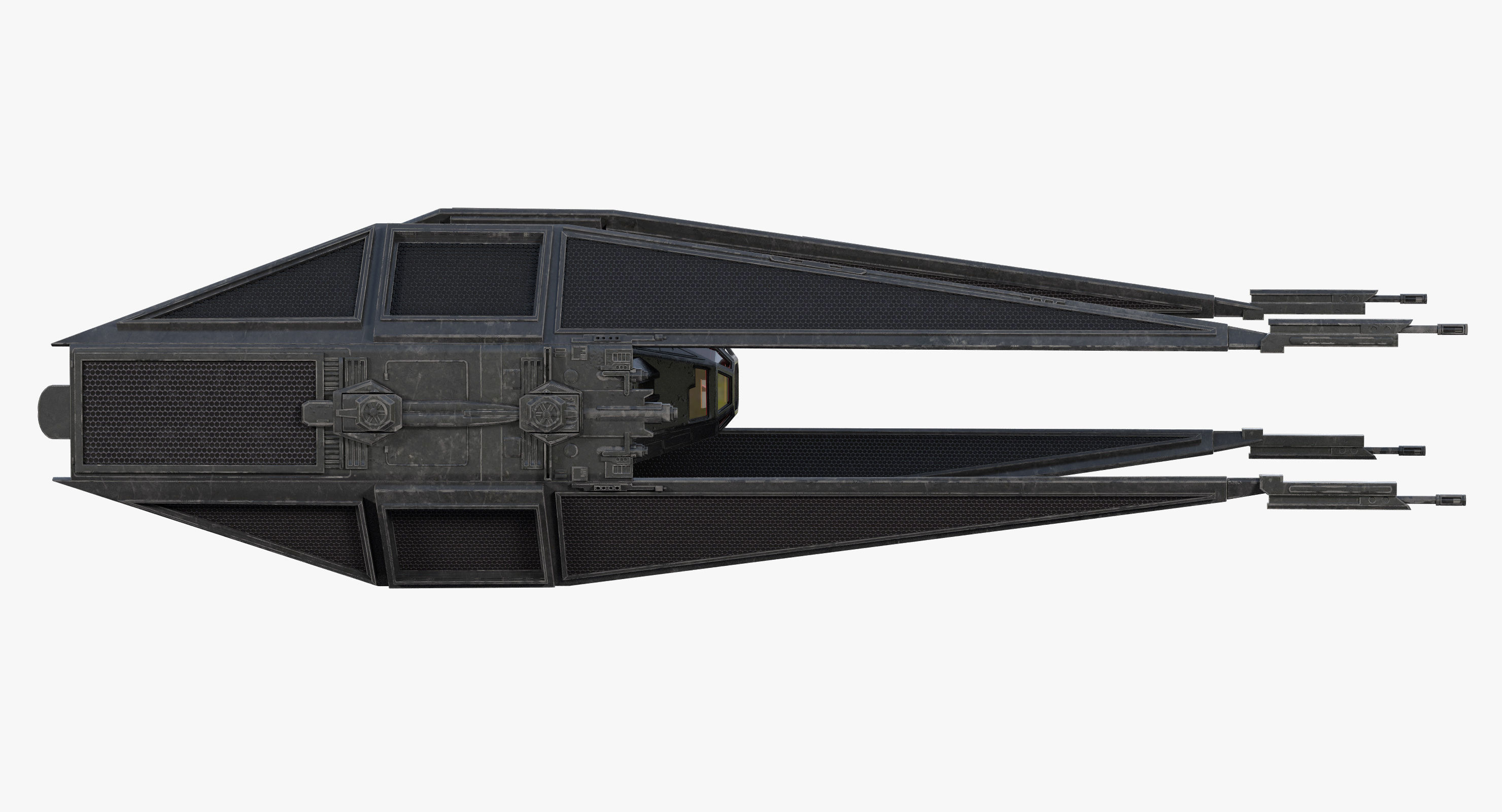 Star Wars Kylo Ren TIE silencer 3D model_10