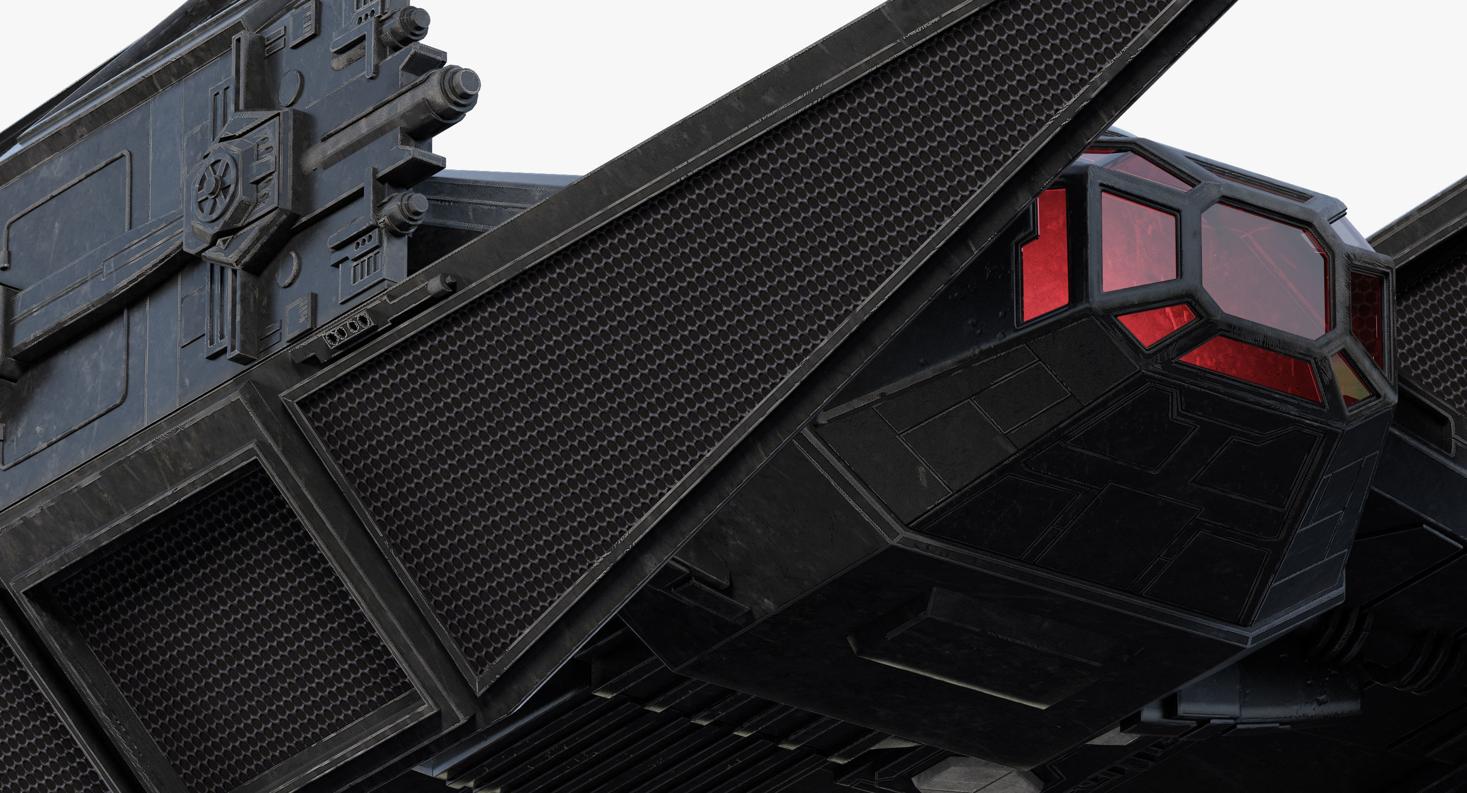 Star Wars Kylo Ren TIE silencer 3D model_8