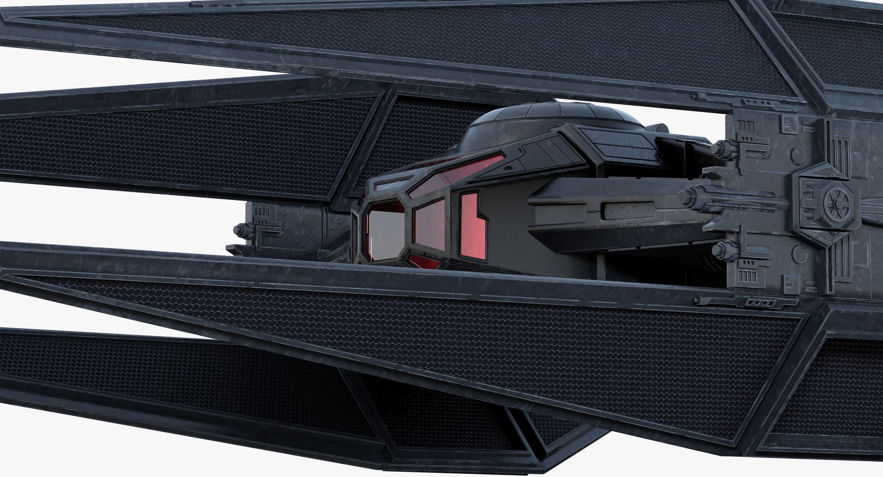Star Wars Kylo Ren TIE silencer 3D model | CGTrader