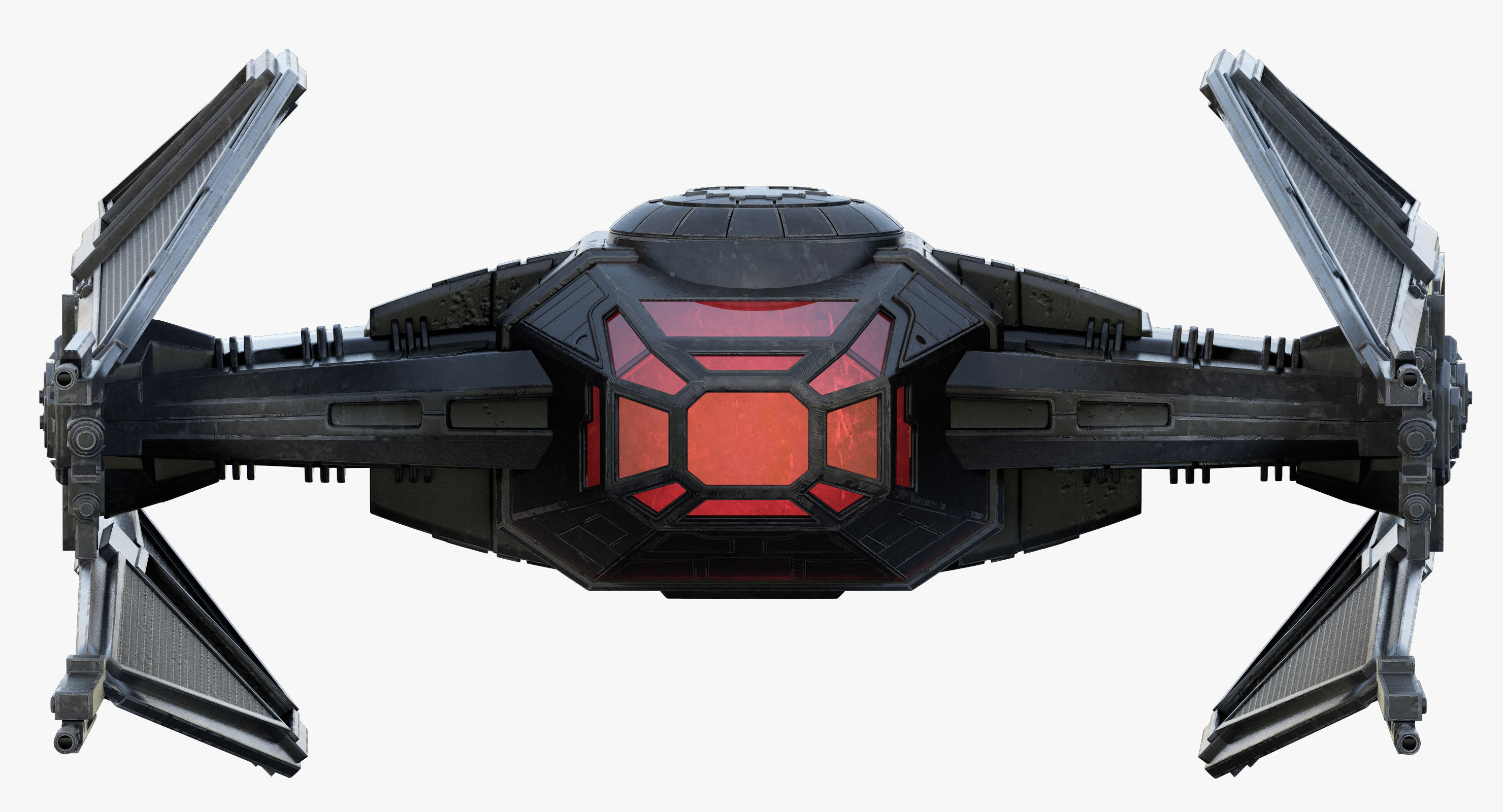 Star Wars Kylo Ren TIE silencer 3D model_11