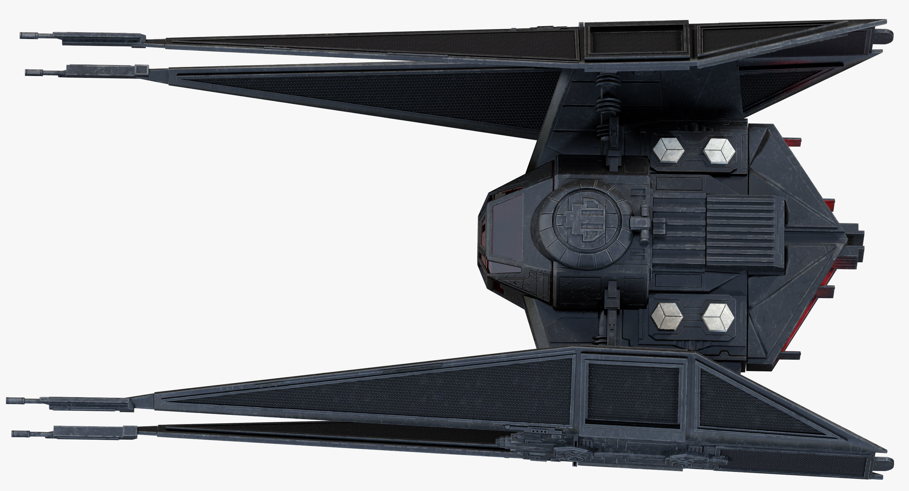 Star Wars Kylo Ren TIE silencer 3D model_9