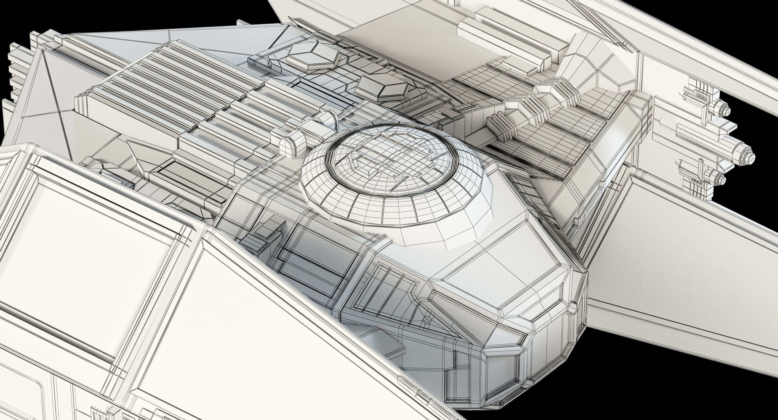 Star Wars Kylo Ren TIE silencer 3D model_24