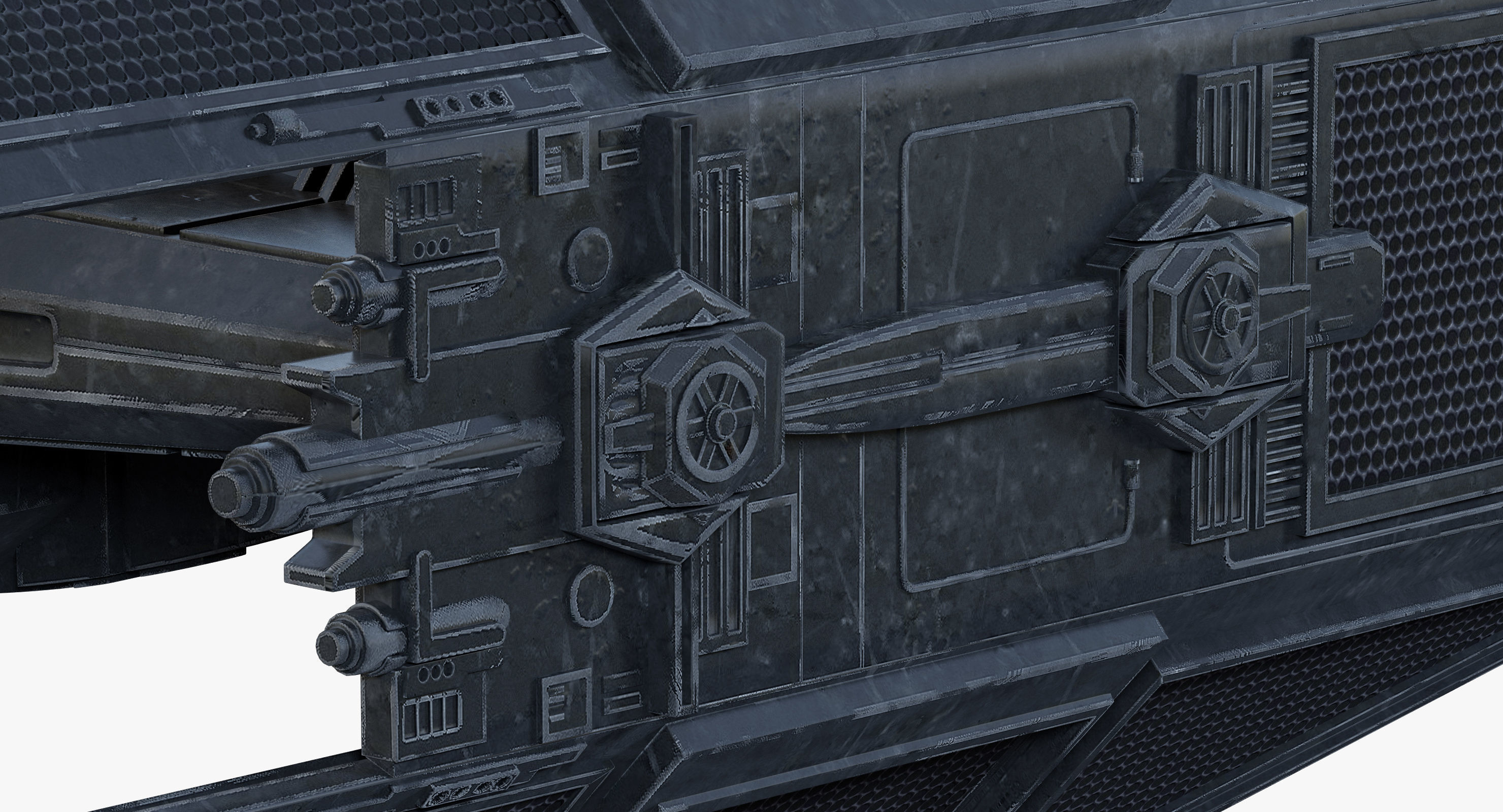 Star Wars Kylo Ren TIE silencer 3D model_4