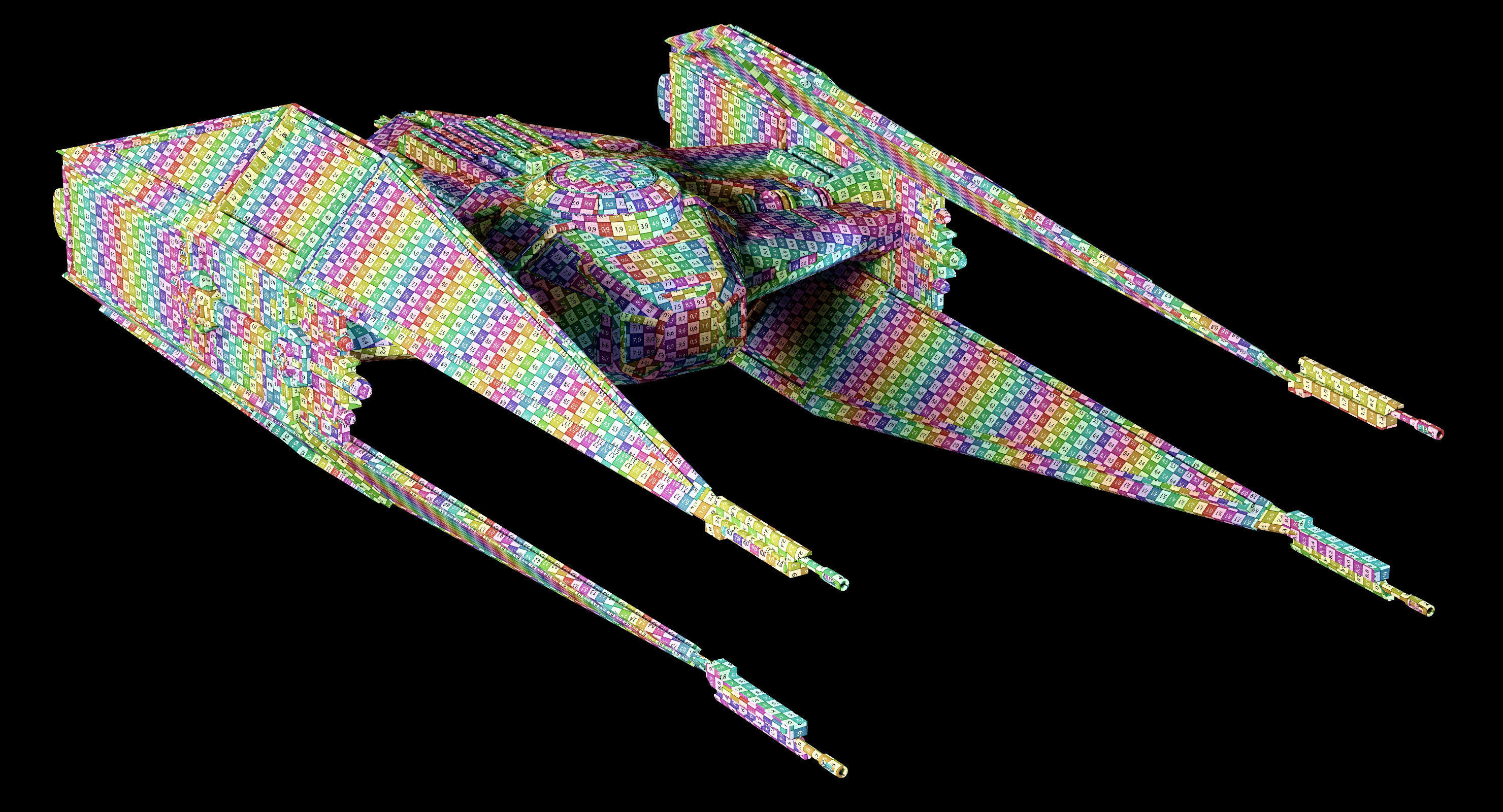 Star Wars Kylo Ren TIE silencer 3D model_18