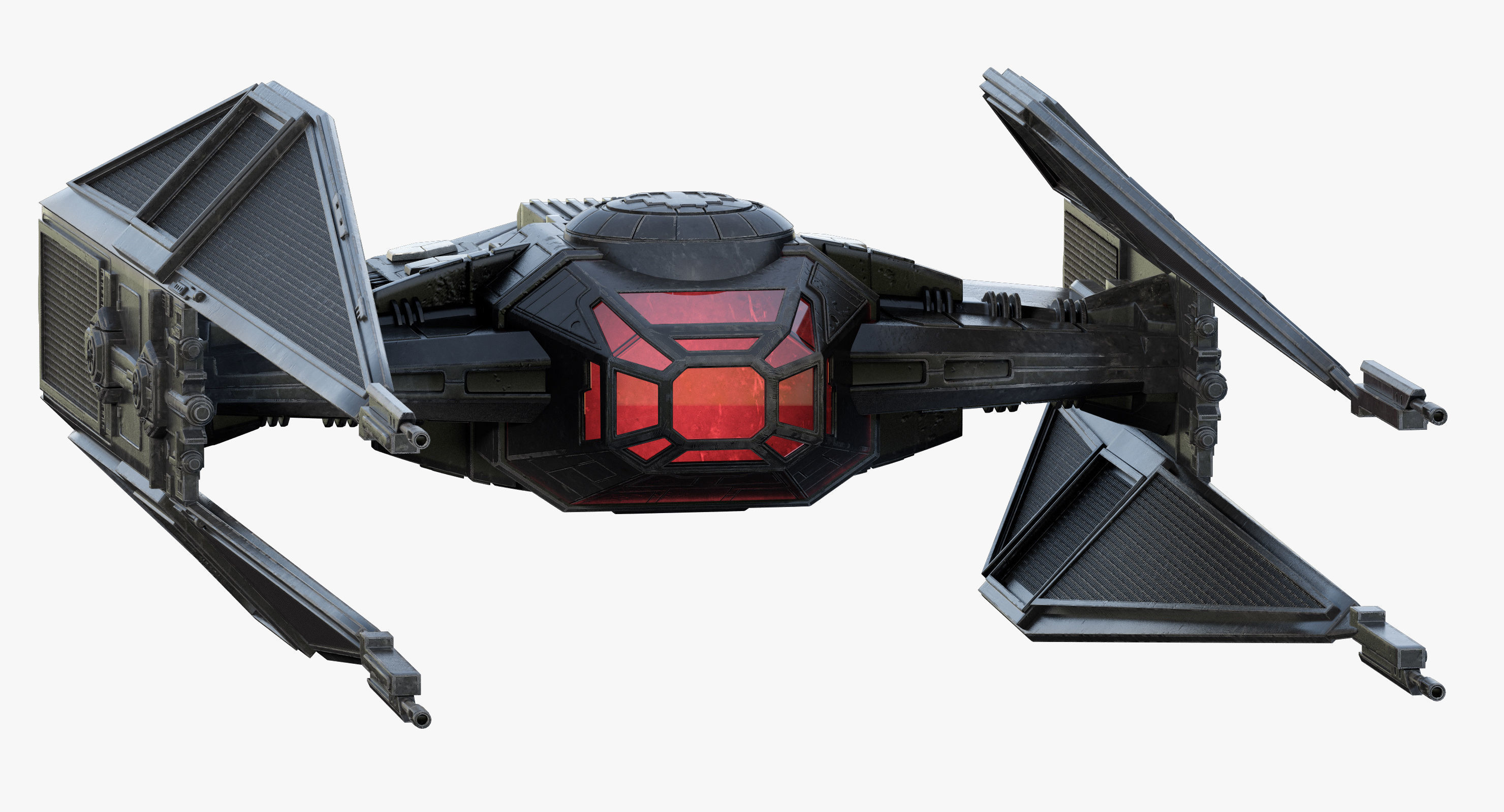 Star Wars Kylo Ren TIE silencer 3D model_12