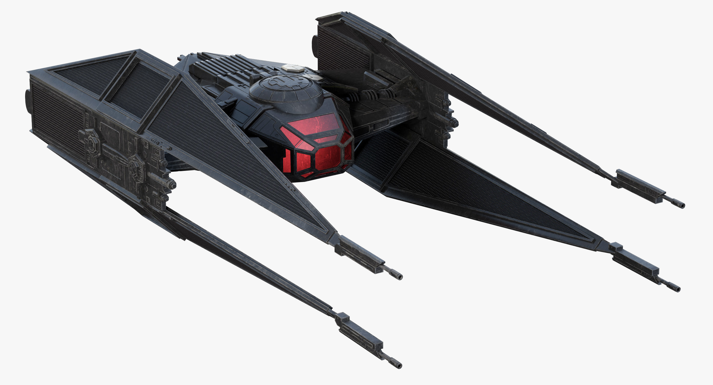 Star Wars Kylo Ren TIE silencer 3D model_3