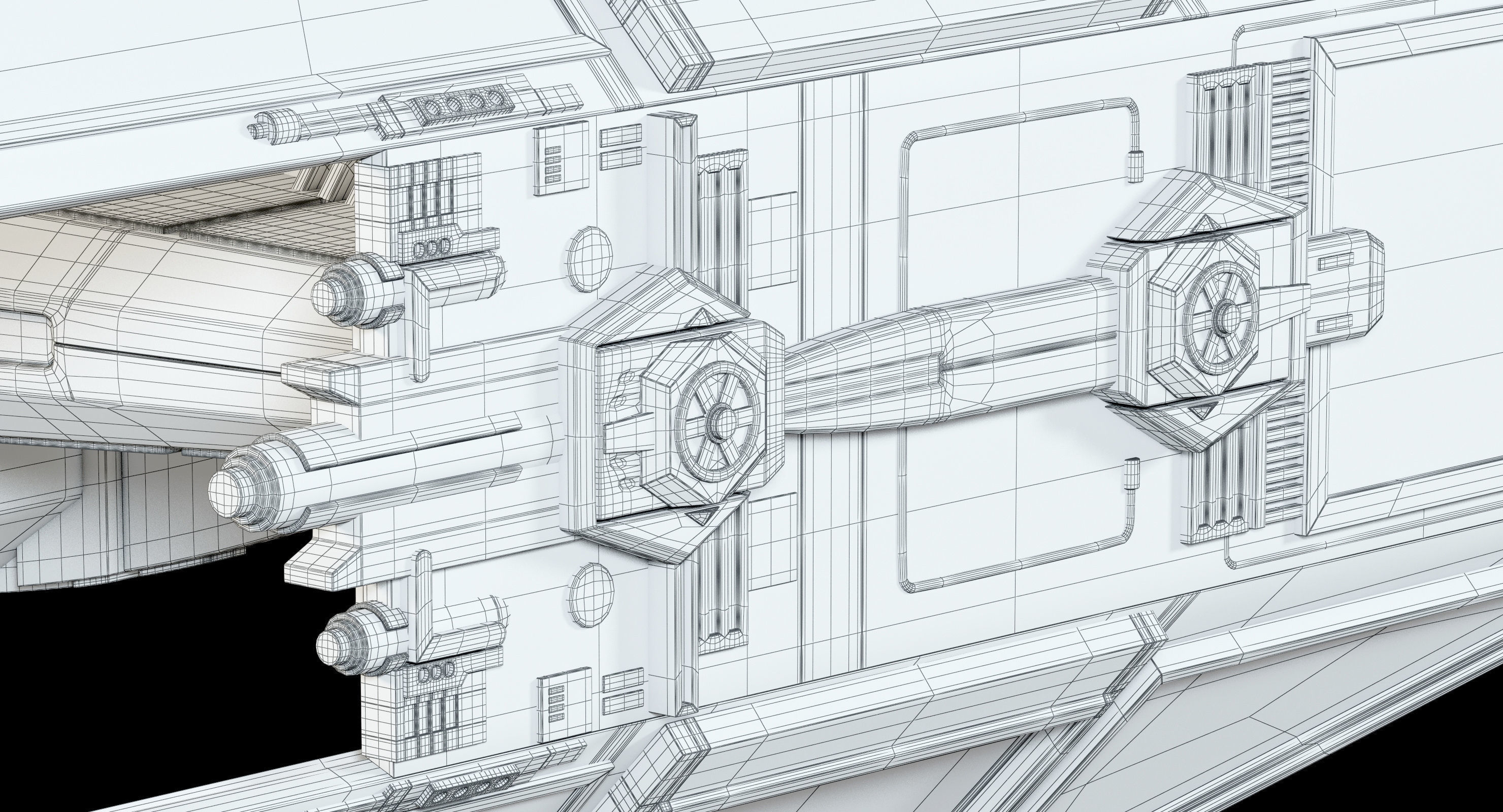 Star Wars Kylo Ren TIE silencer 3D model_29