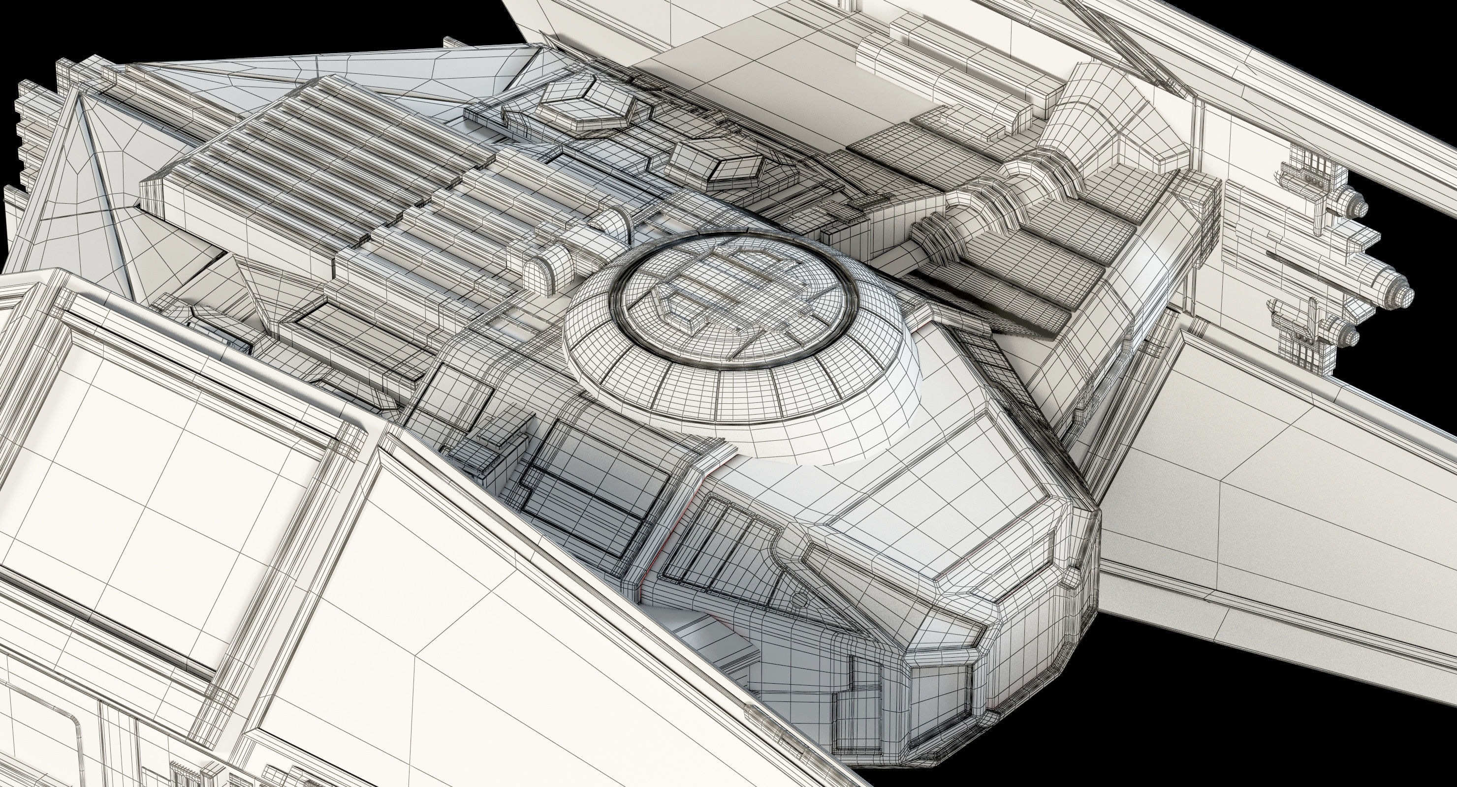 Star Wars Kylo Ren TIE silencer 3D model_23