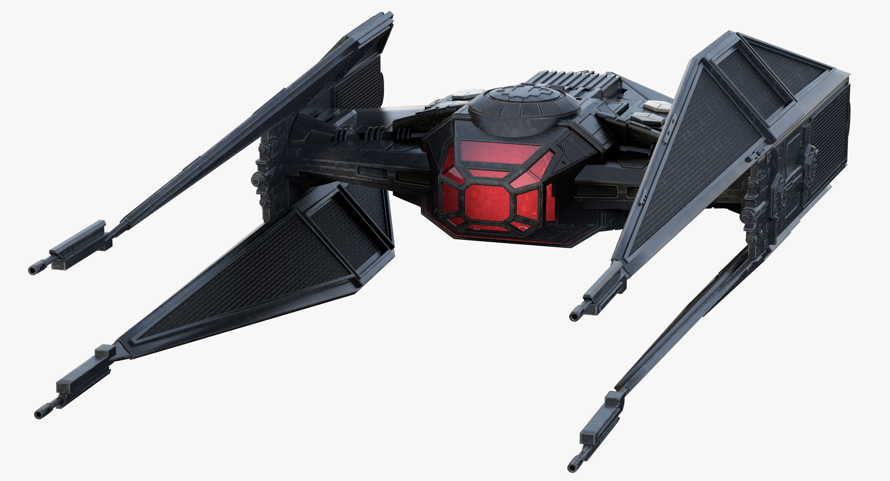 Star Wars Kylo Ren TIE silencer 3D model_17