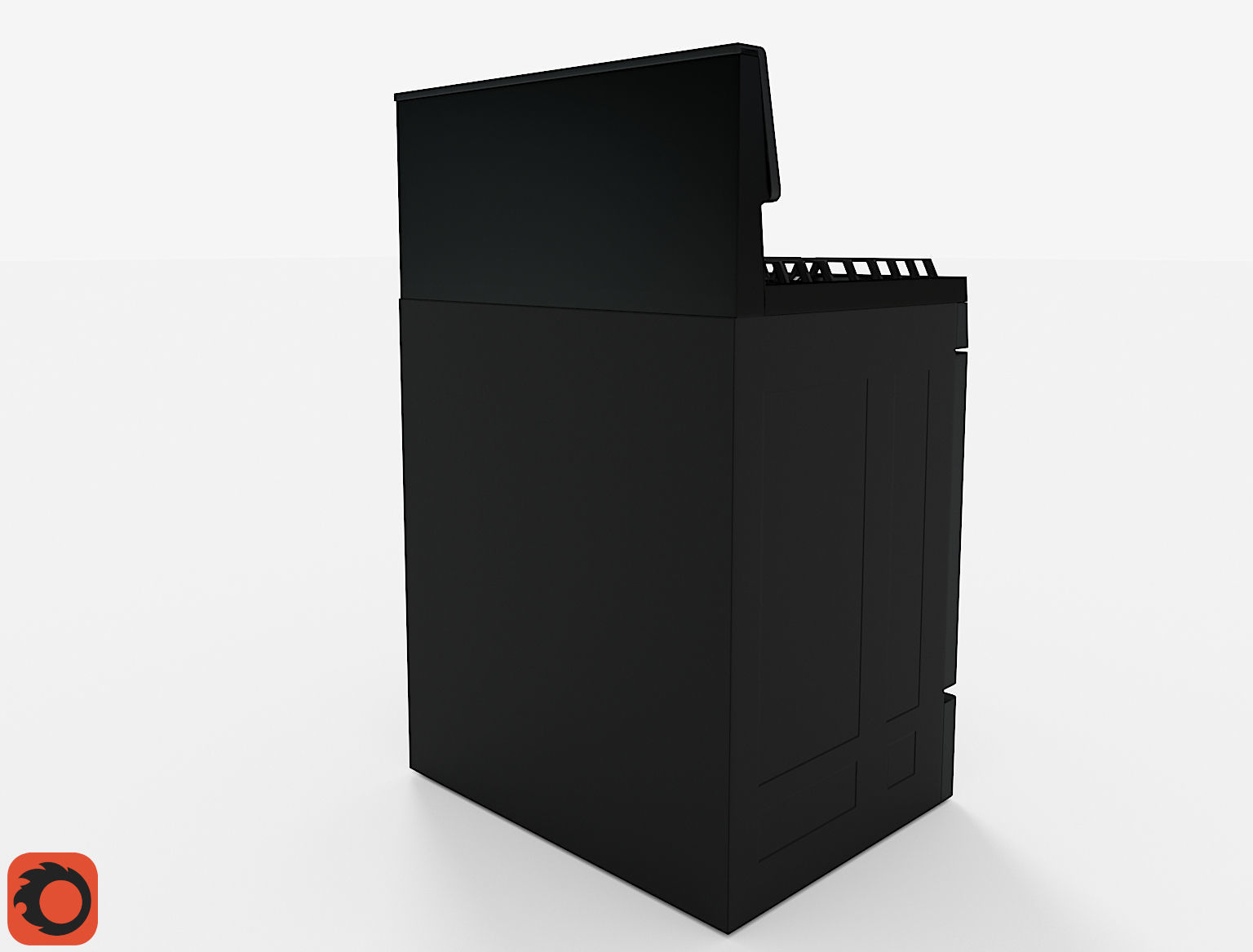 Modern Smart Stove Free low-poly 3D model_10