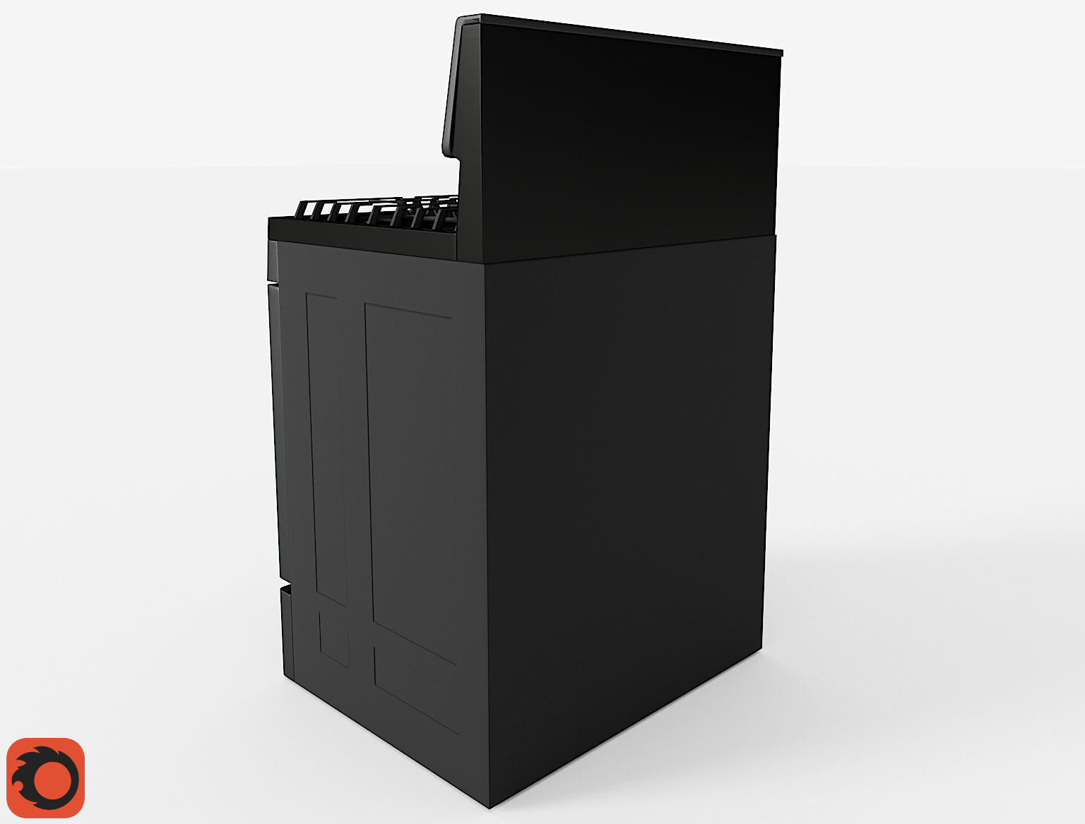 Modern Smart Stove Free low-poly 3D model_8
