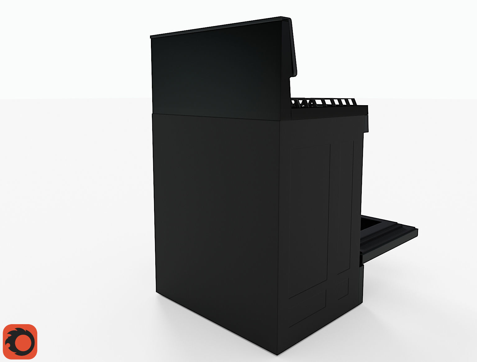 Modern Smart Stove Free low-poly 3D model_11
