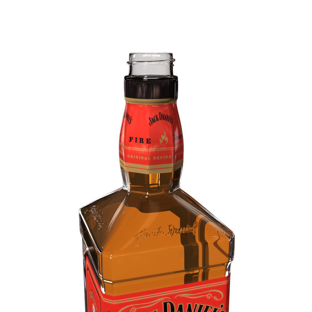 Jack Daniels Fire 70cl Bottle 3D model_13