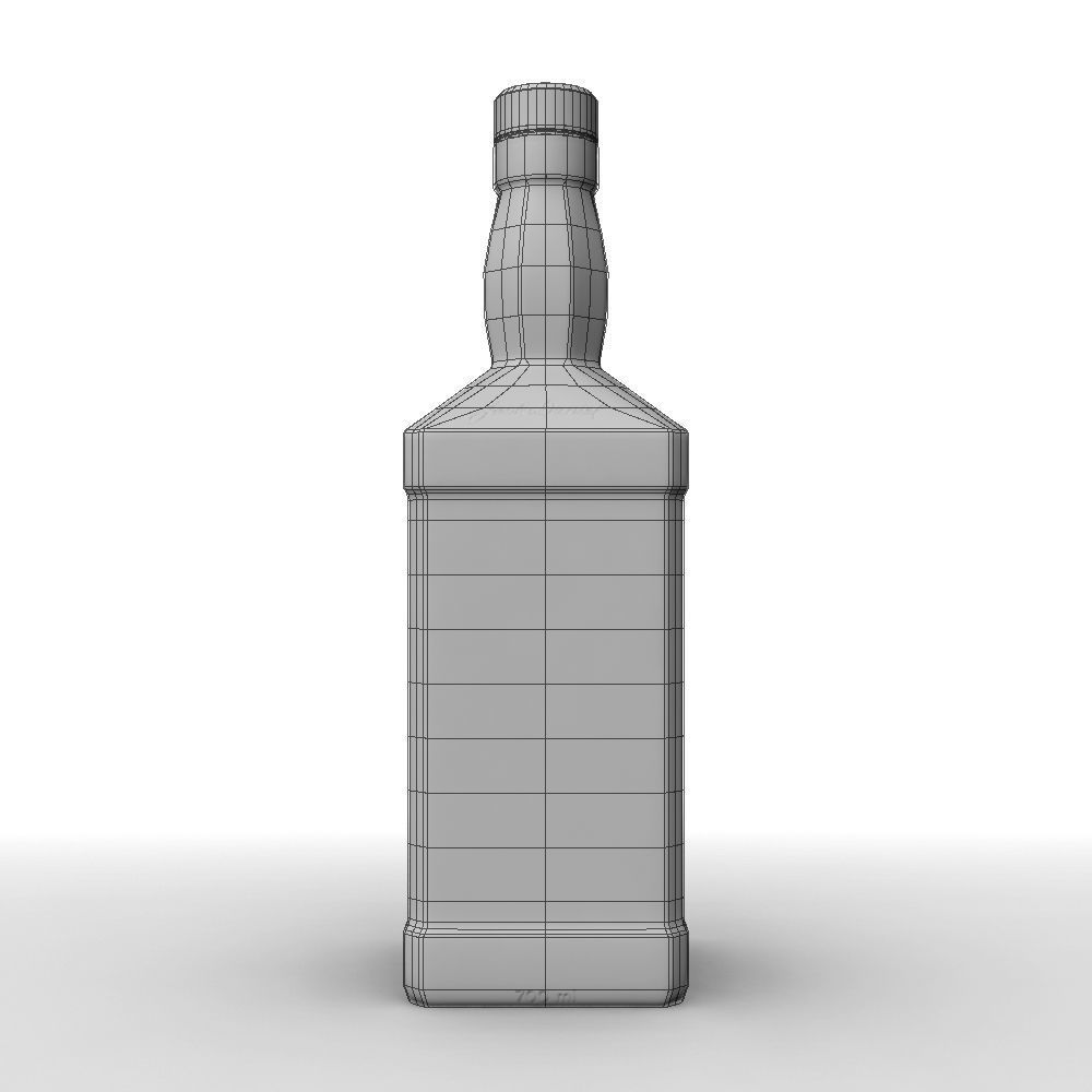 Jack Daniels Fire 70cl Bottle 3D model_22