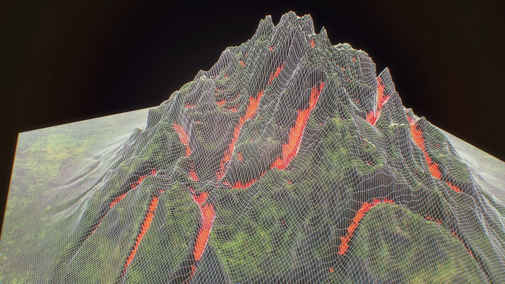 Fantasy mountain model for real time rendering Low-poly 3D model_5