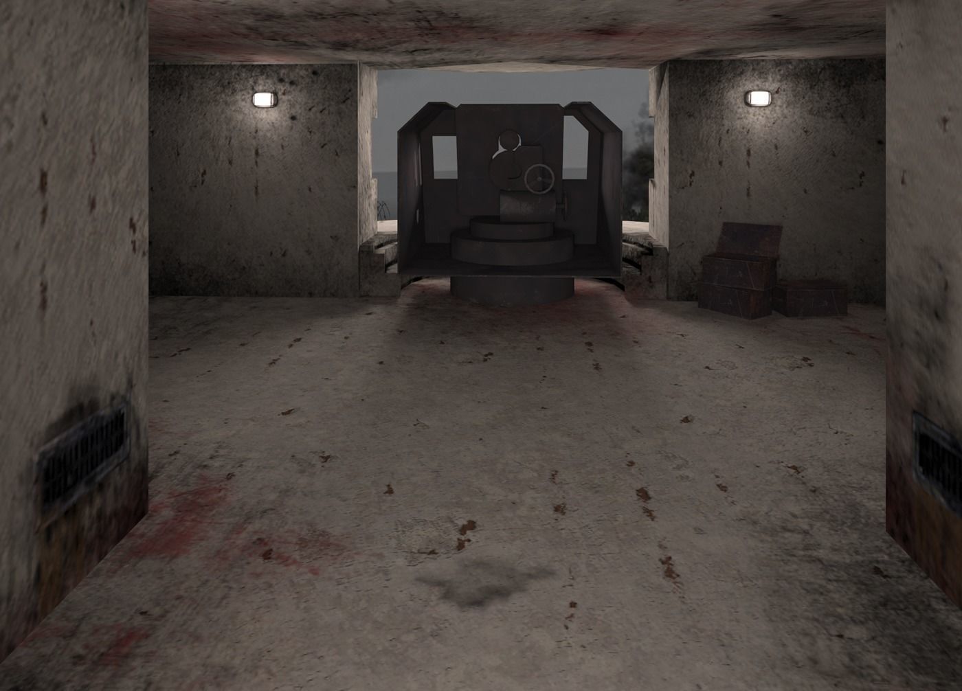 Long-term fire point DOT Low-poly 3D model_5