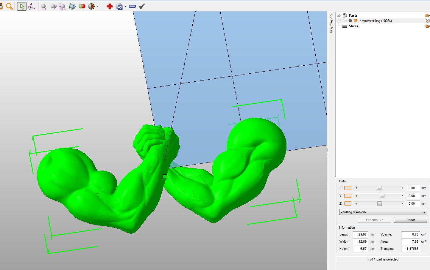 3D model Arm-Wrestling two metal hands holding each 3D print model_8