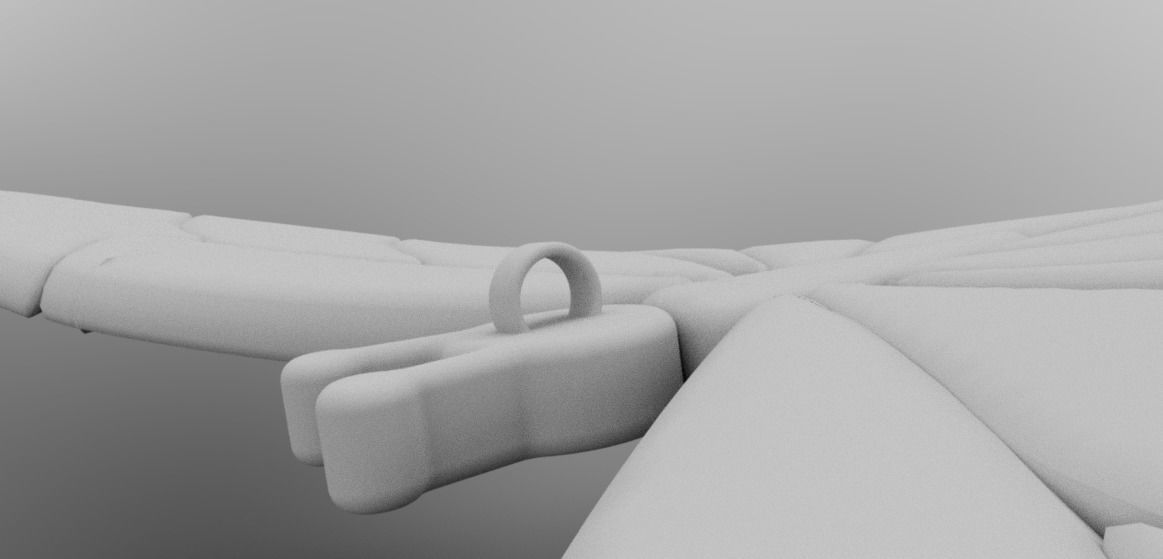 Butterfly Necklace 3D print model_9