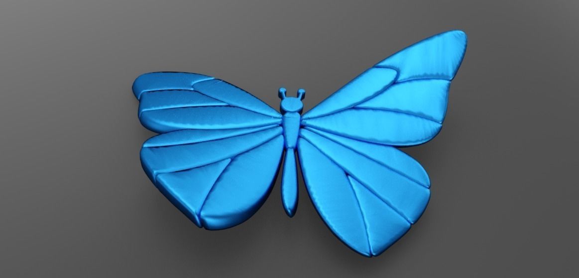 Butterfly Necklace 3D print model_6
