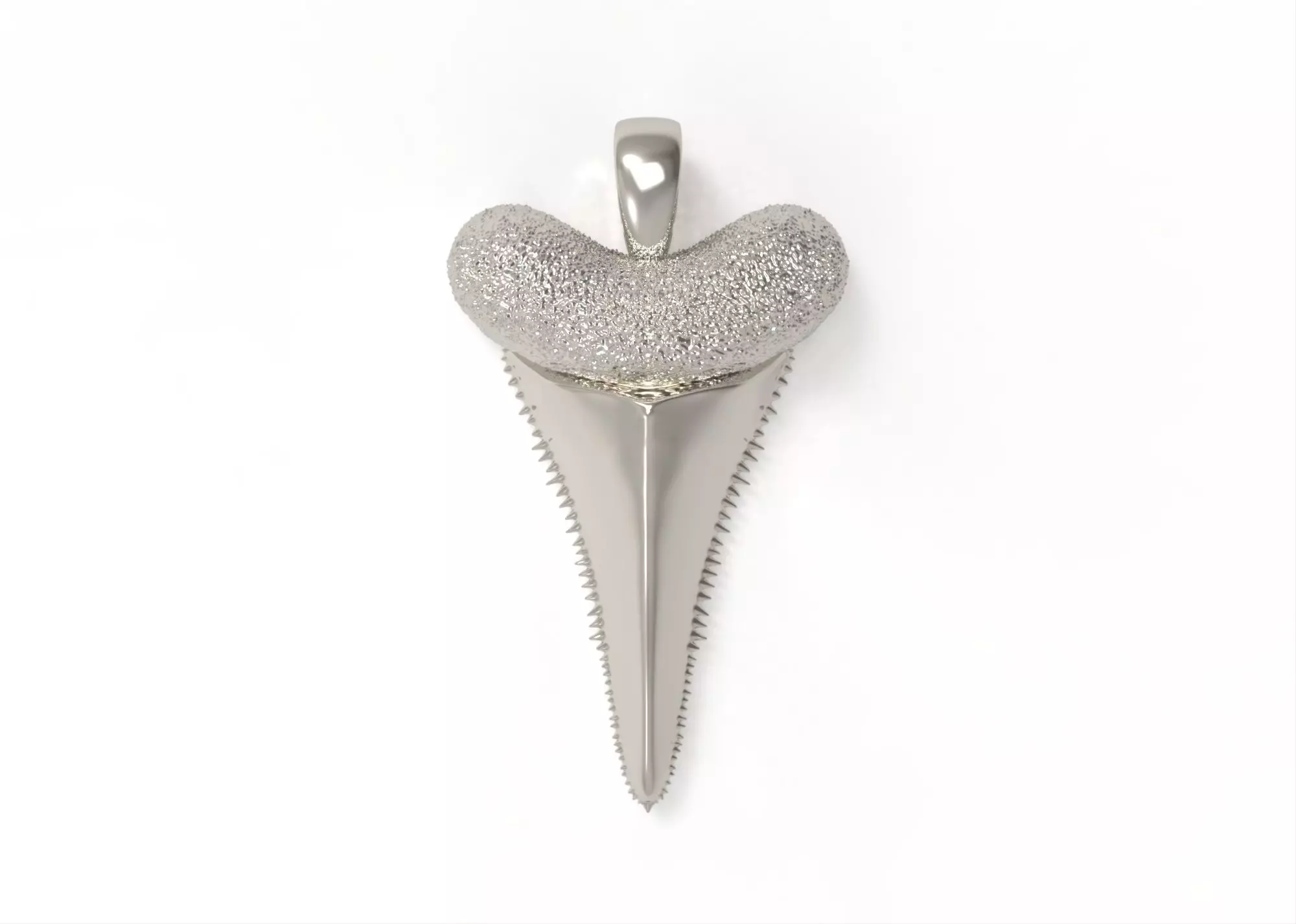 NN015 sterling silver whale horn ring 3D print model_0