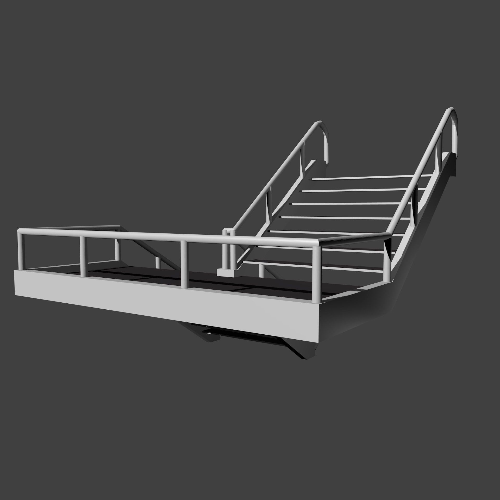 flight of stairs 3D model_4