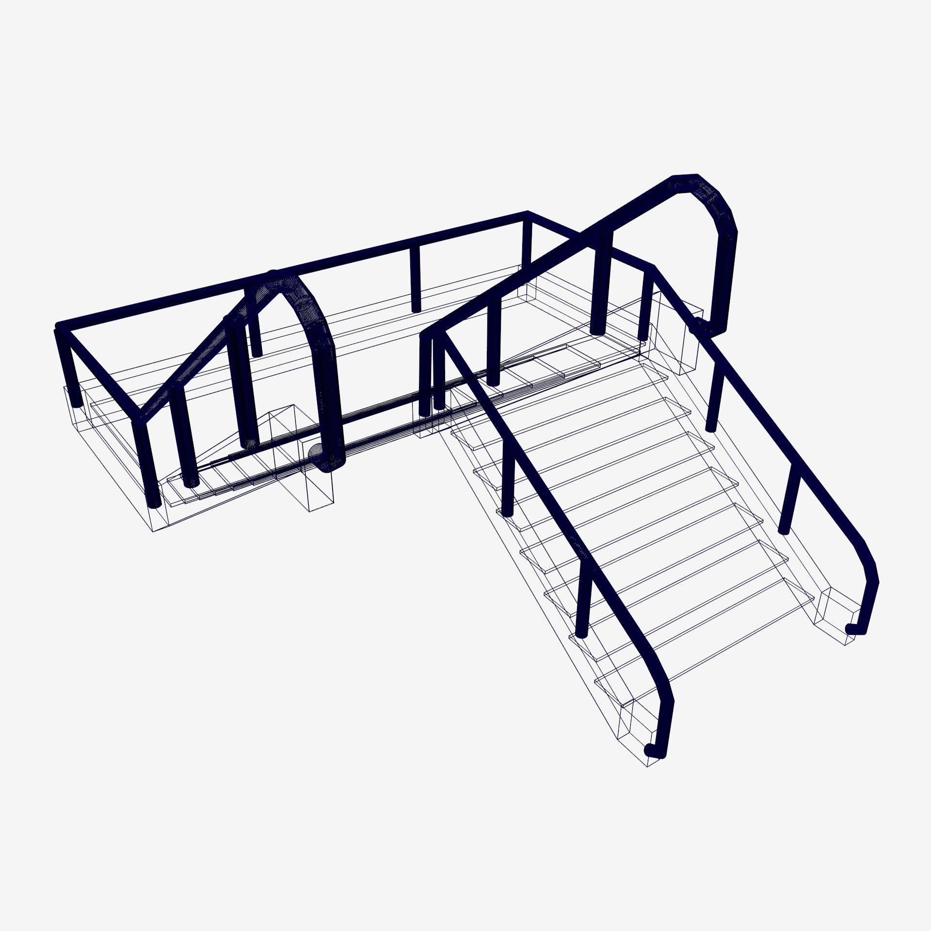 flight of stairs 3D model_20