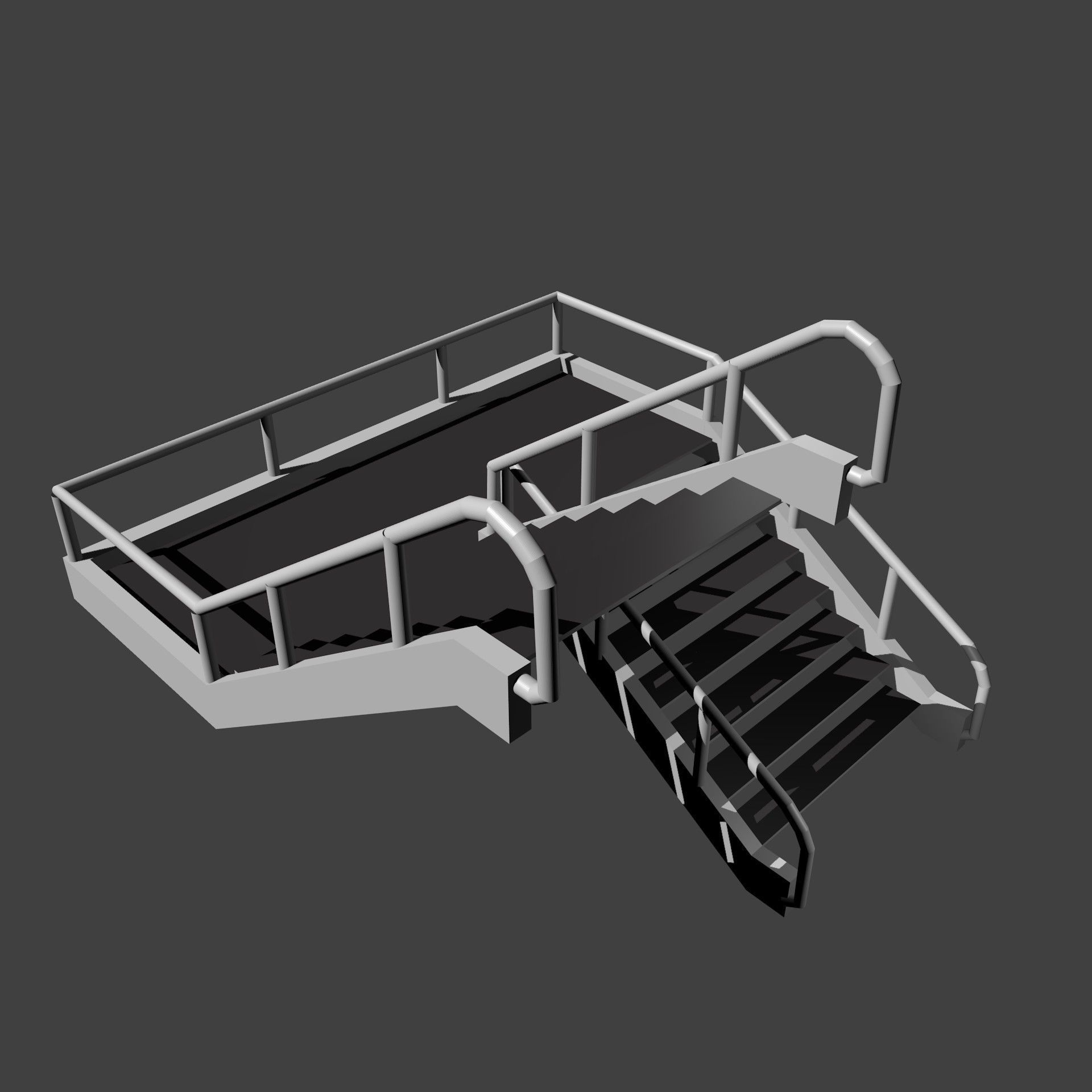 flight of stairs 3D model_9