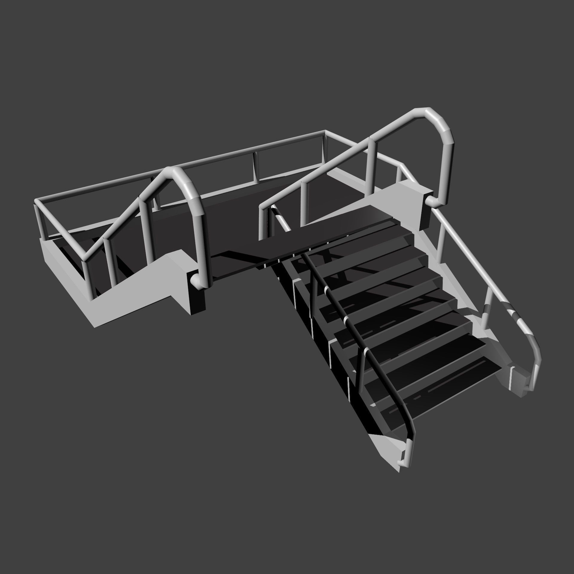 flight of stairs 3D model_6