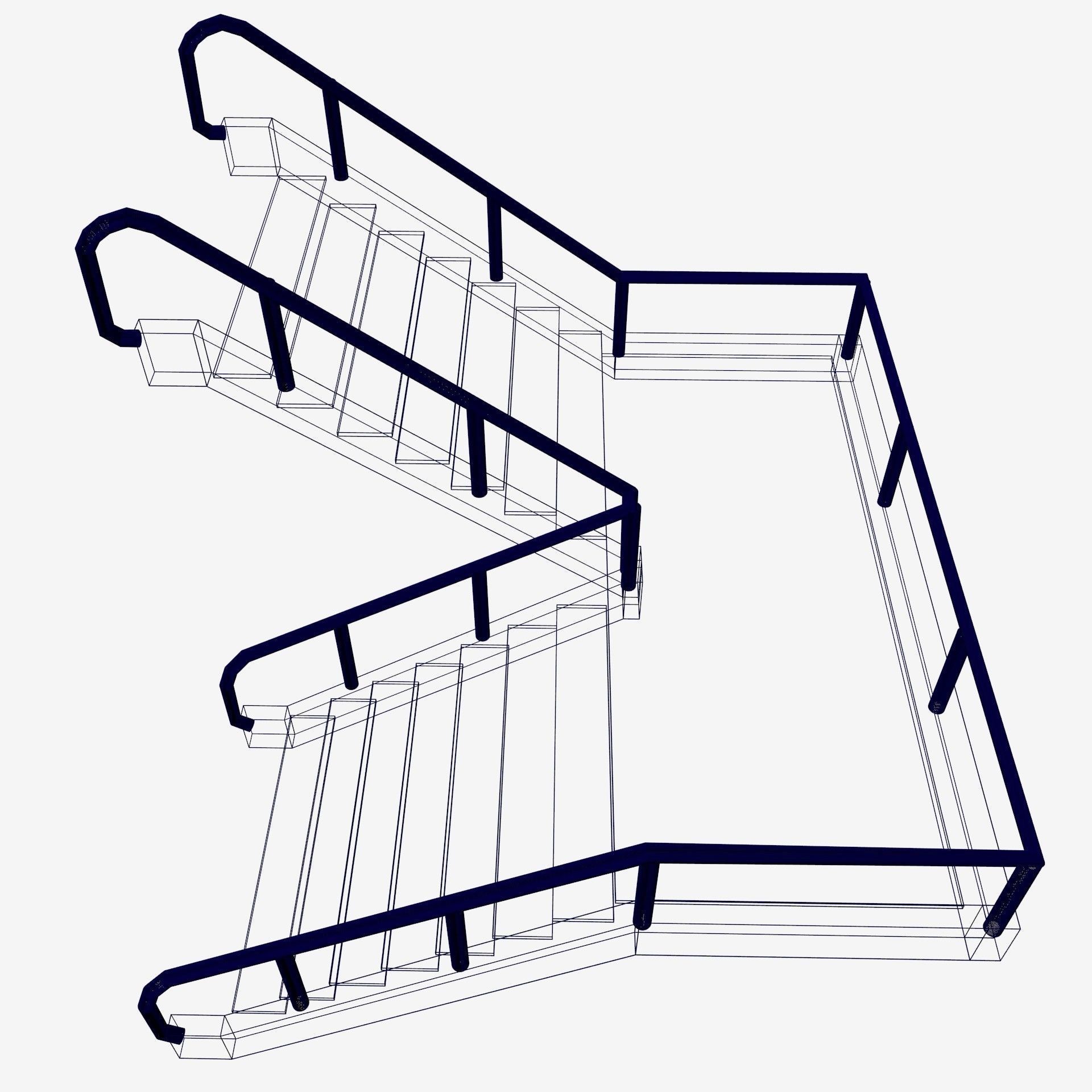 flight of stairs 3D model_15