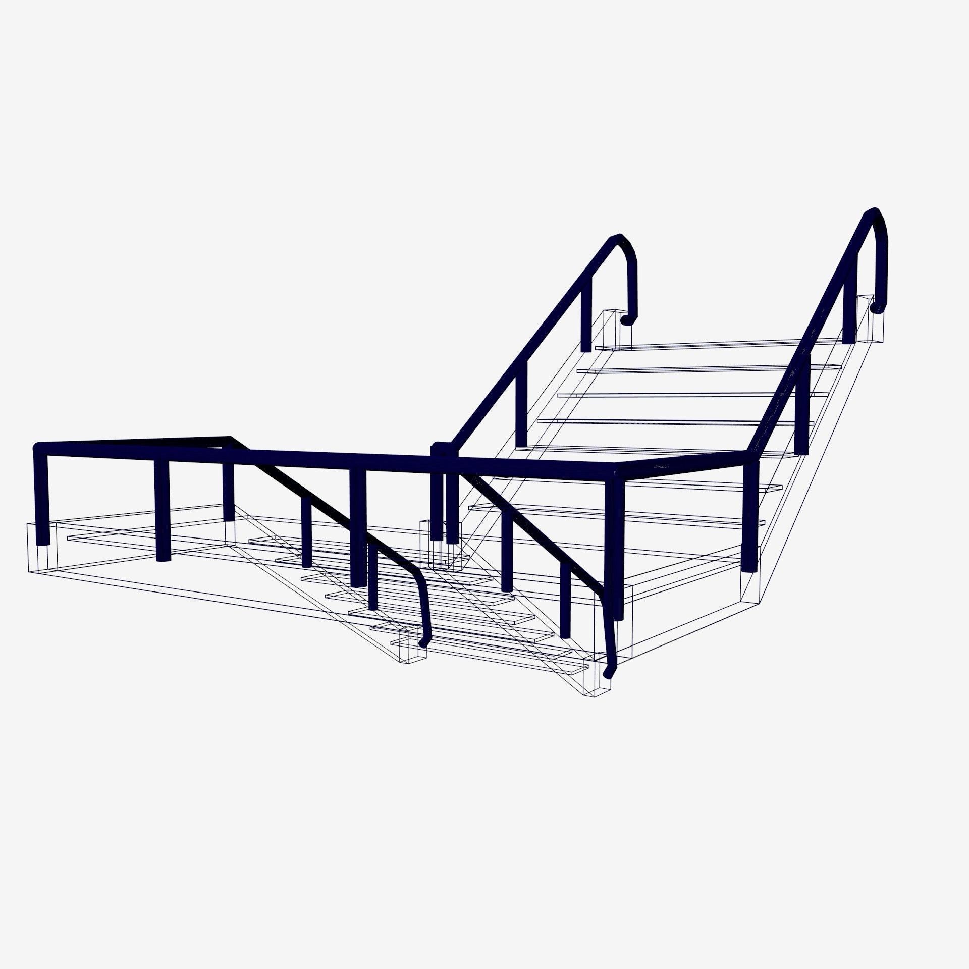 flight of stairs 3D model_19