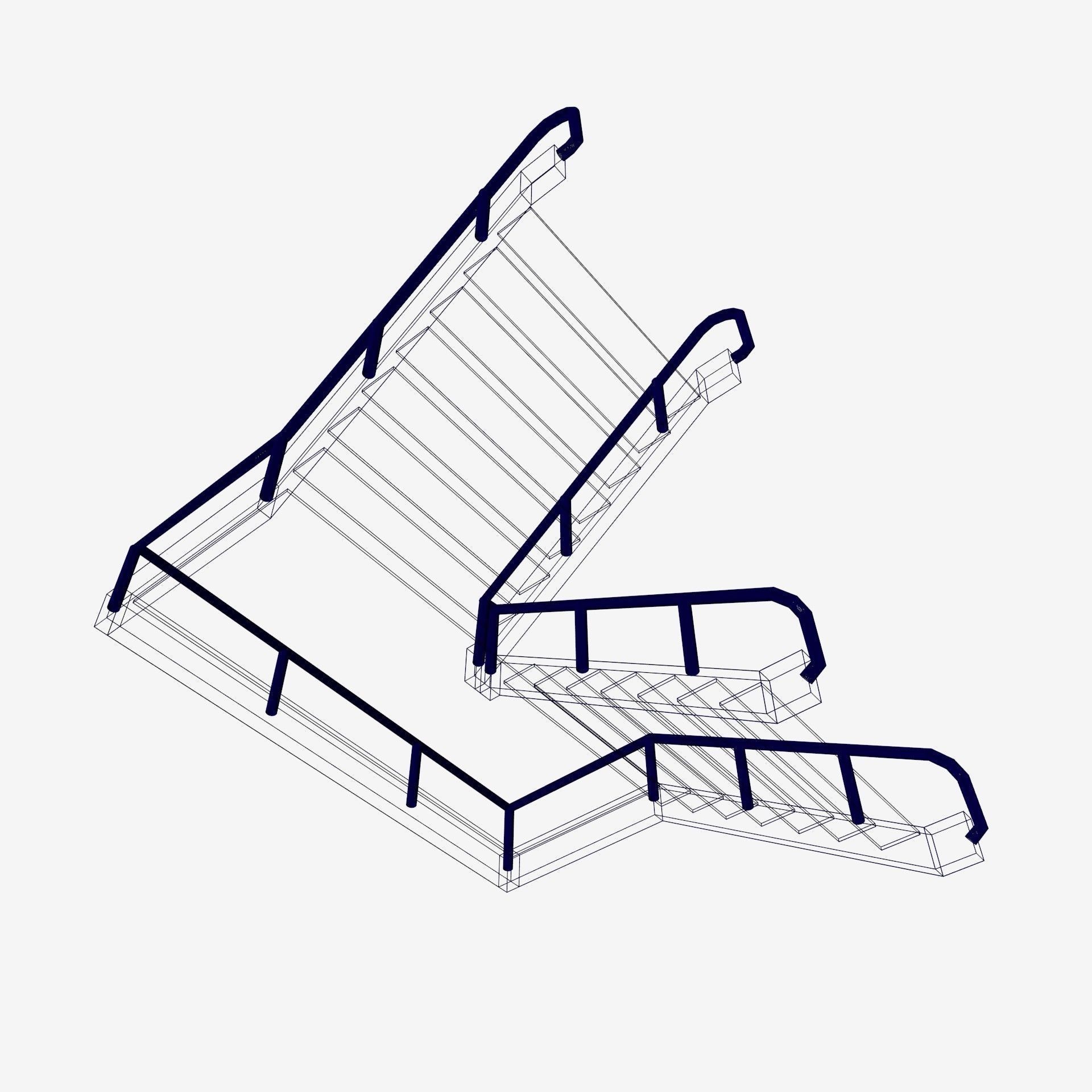 flight of stairs 3D model_14