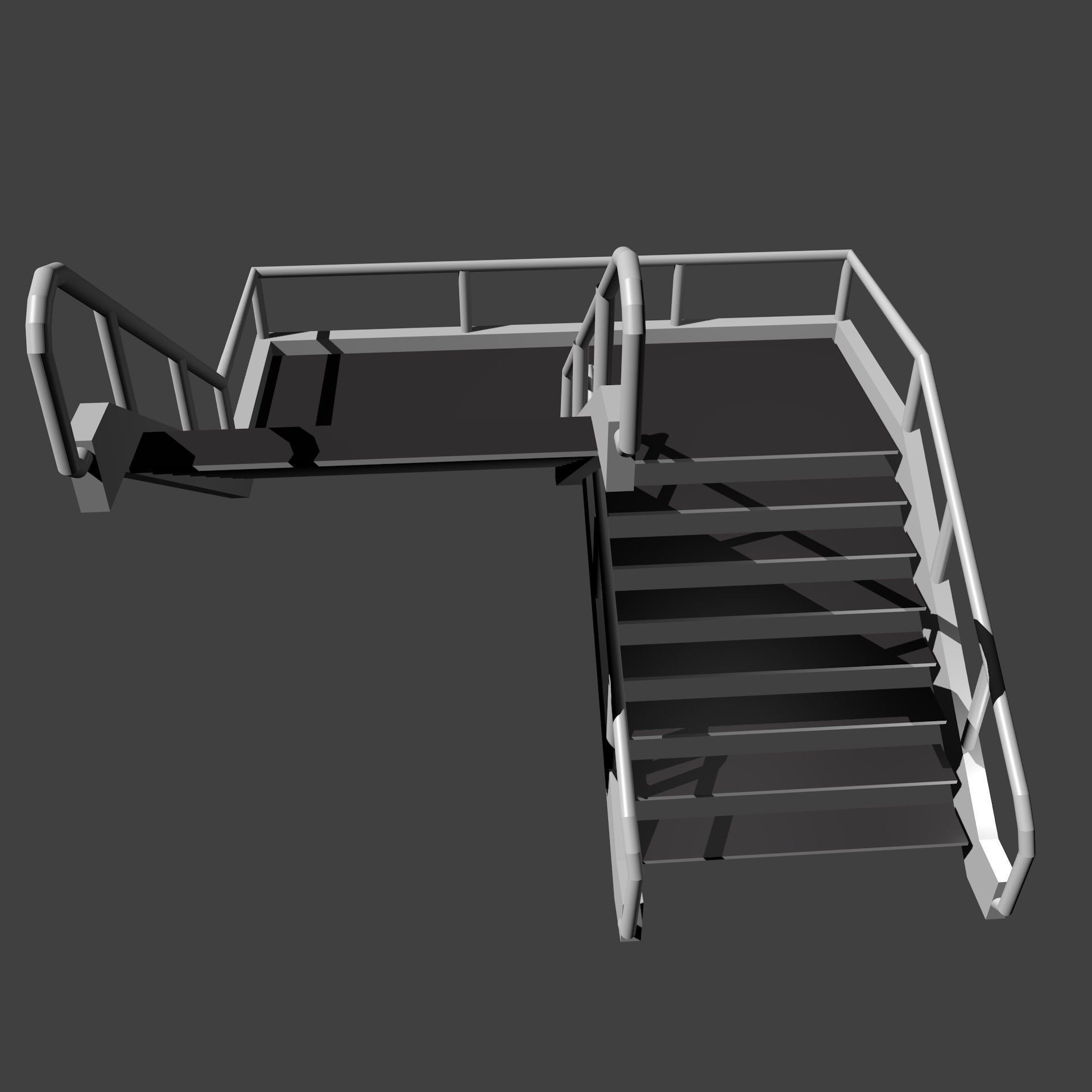 flight of stairs 3D model_10