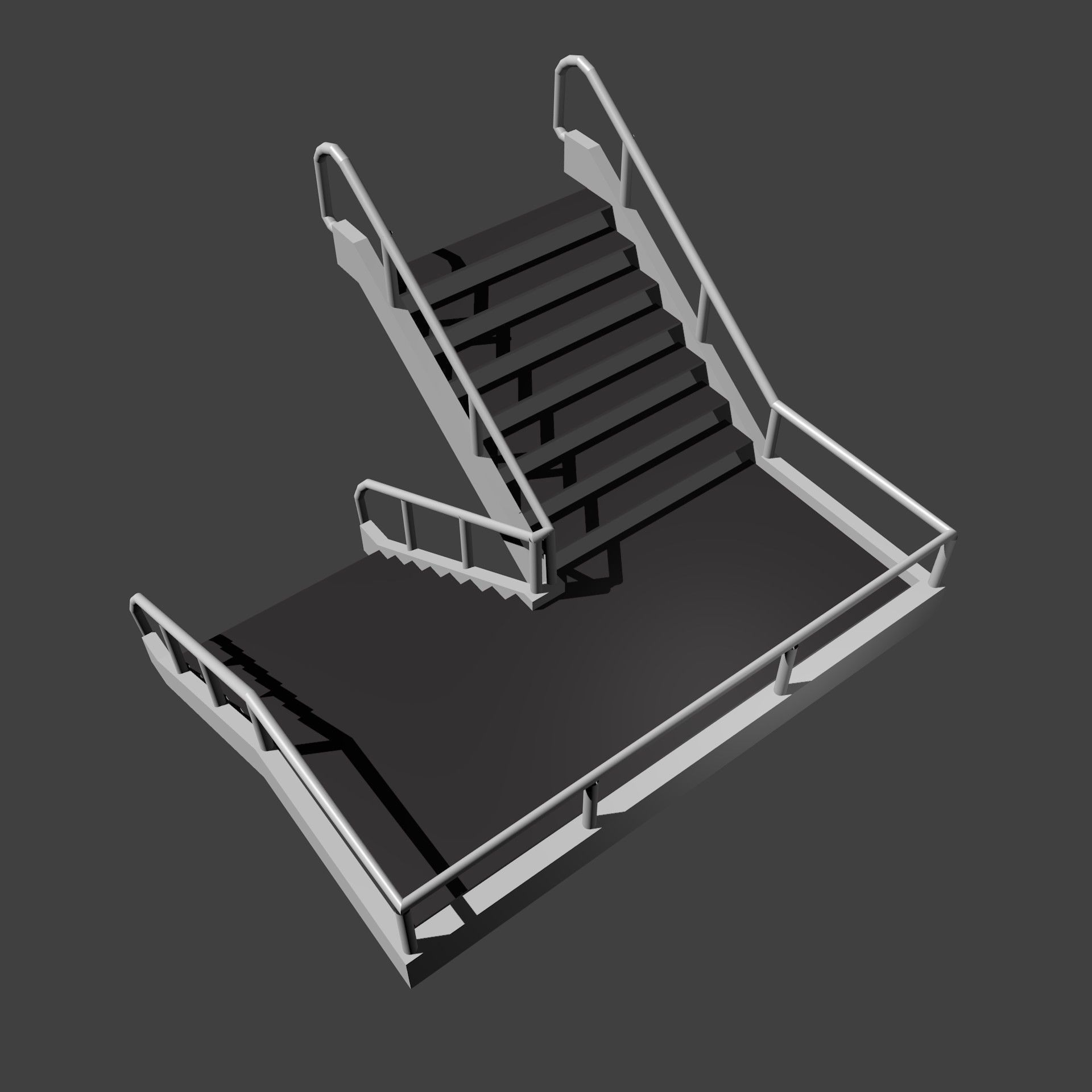 flight of stairs 3D model_1