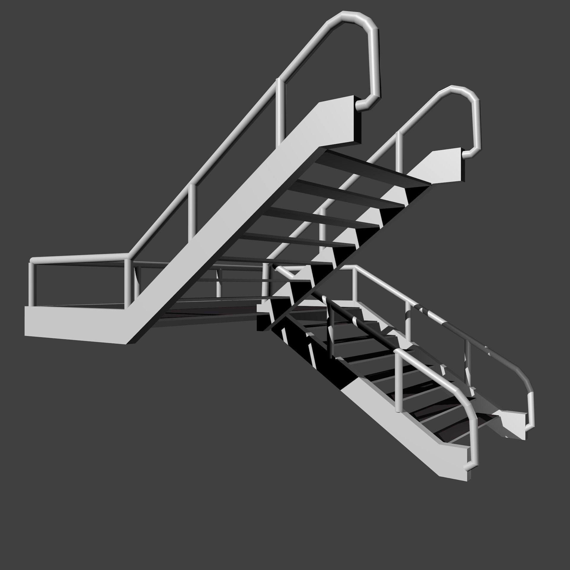 flight of stairs 3D model_8