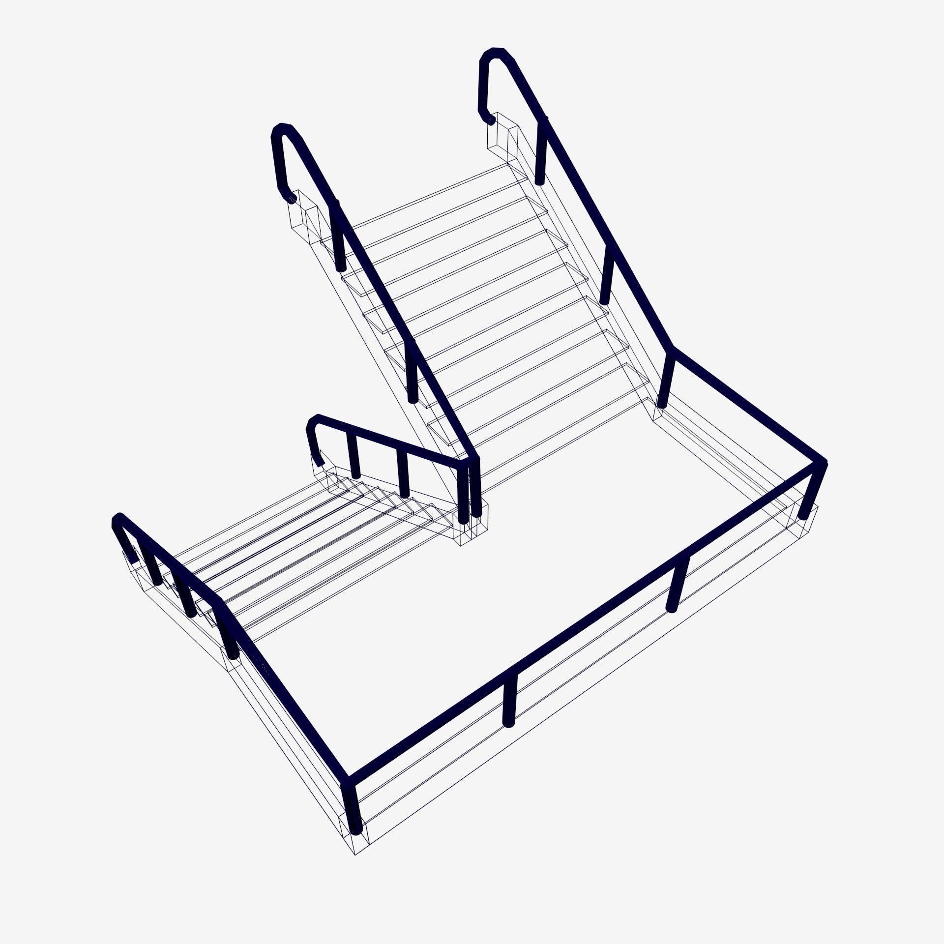 flight of stairs 3D model_18