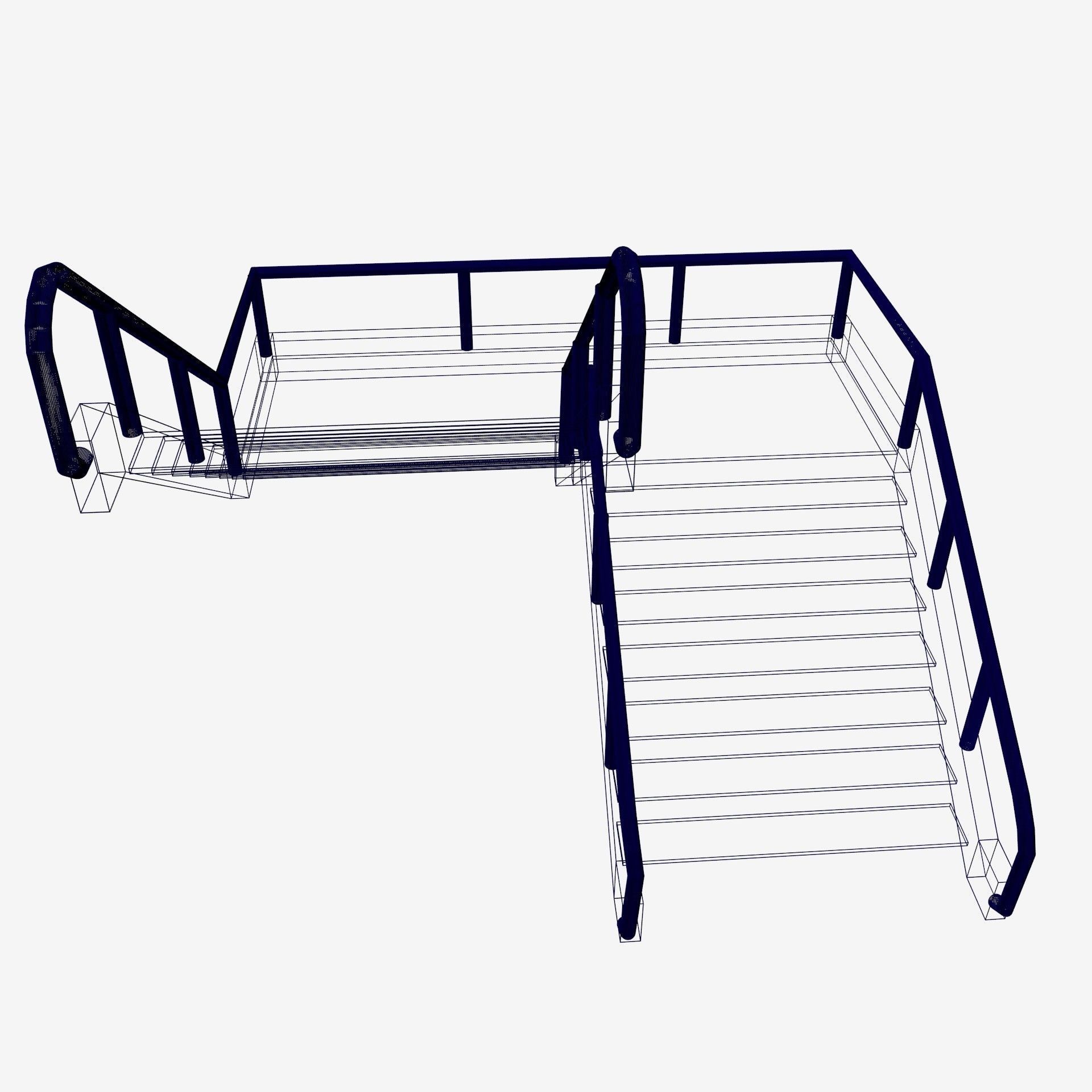 flight of stairs 3D model_17