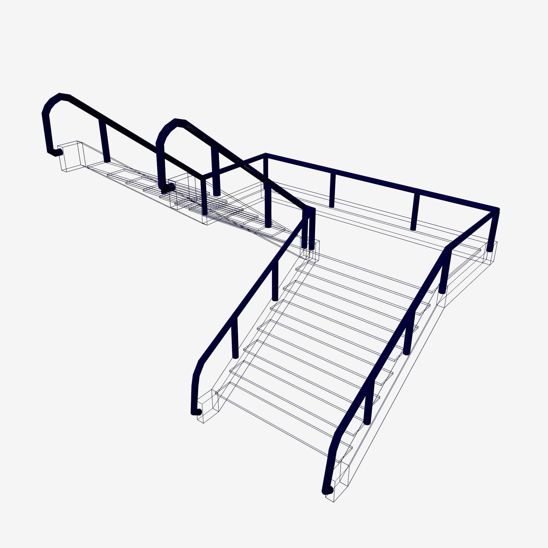 flight of stairs 3D model_16