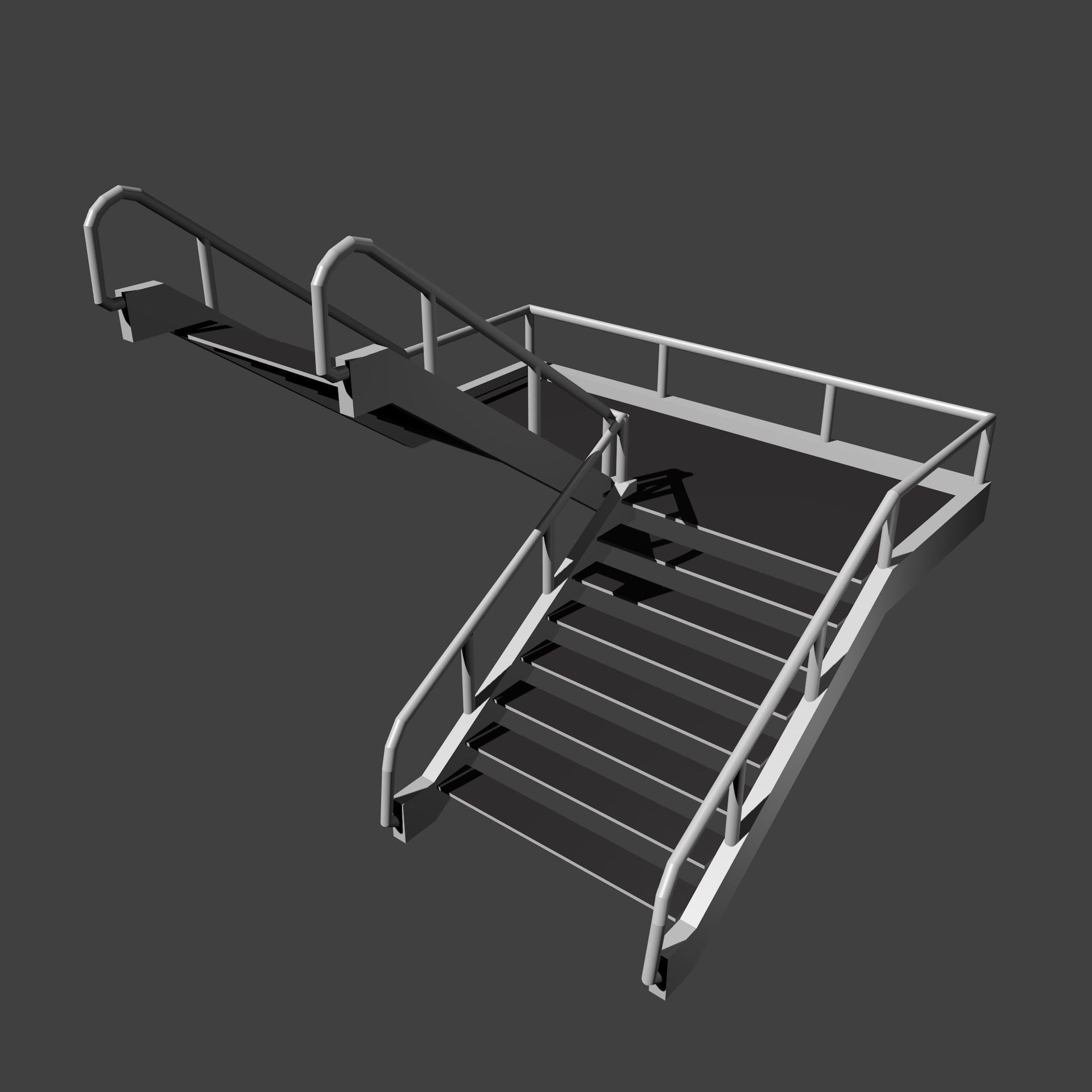 flight of stairs 3D model_5