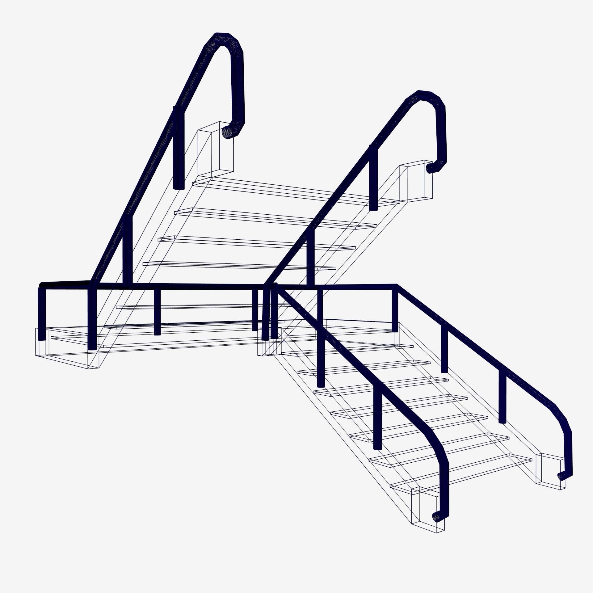 flight of stairs 3D model_12