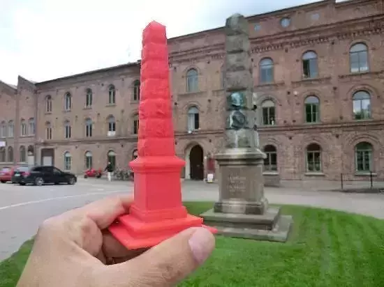 123D Catch obelisk 3D scan Slottsmo llan - Sweden Free 3D print model