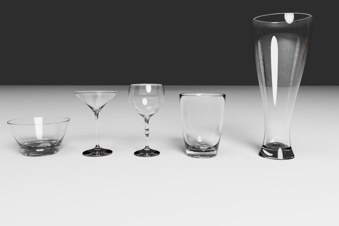 Livingroom Furniture Set 3D model_21