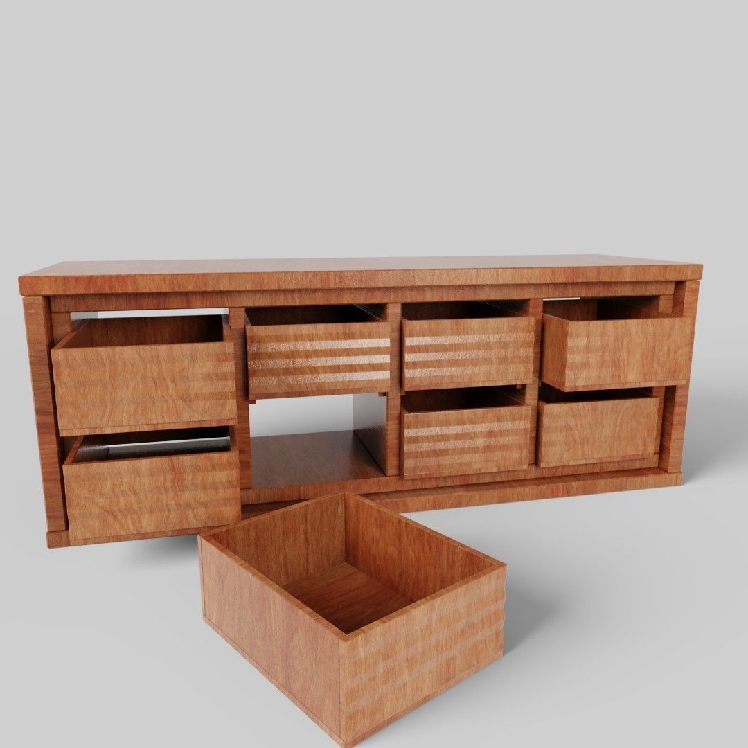 Livingroom Furniture Set 3D model_16