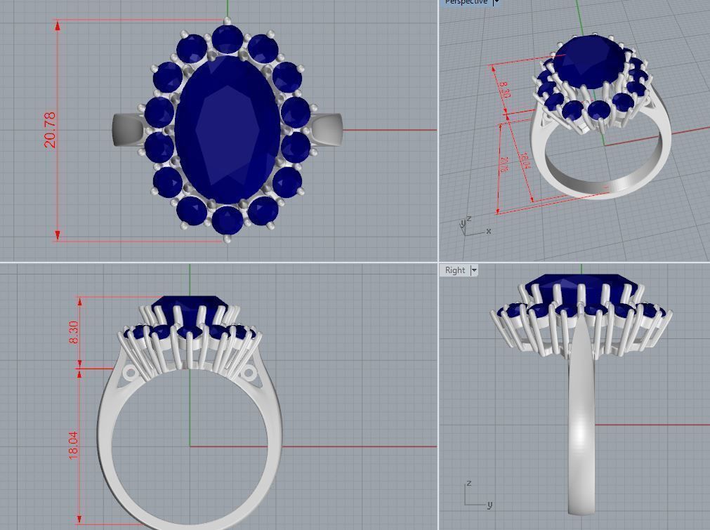 Ring Princess 77 3D print model_10