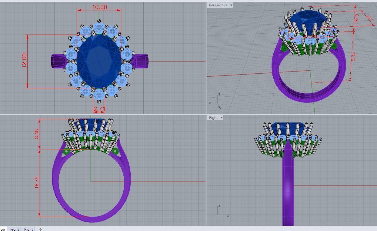 Ring Princess 77 3D print model_11