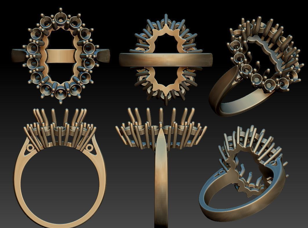 Ring Princess 77 3D print model_8