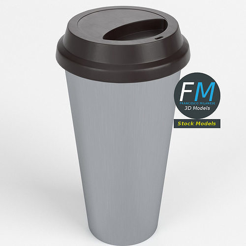 Stainless steel mug tumbler 3D model