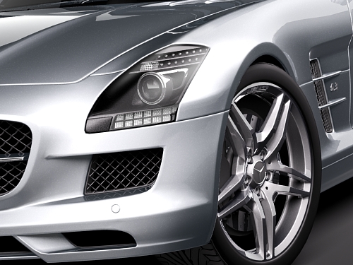 Mercedes-Benz SLS 2011 3D Model 3D model_2